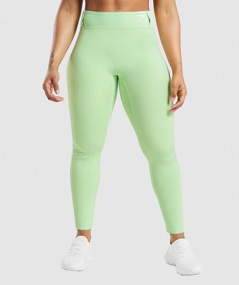 Legginsy Damskie Gymshark Sportowe Zielone | PL 2327WNB